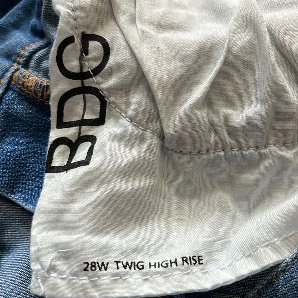 BDG Urban Outfitters Twig High Rise Skinny Jeans with dark wash side stripe 28W